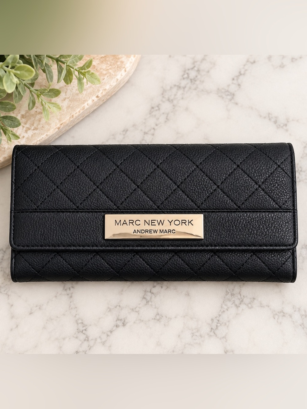 Marc New York Black Textured Wallet